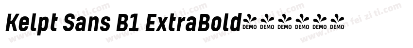 Kelpt Sans B1 ExtraBold字体转换